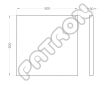 Fluffo Pixel Edge L - Soft - panele płaskie z krawędzią Edge - 3