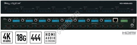 Key Digital KD-MS 8x8 G  - salony w Katowicach i Toruniu zapraszają - profesjonalne systemy audiowizualne